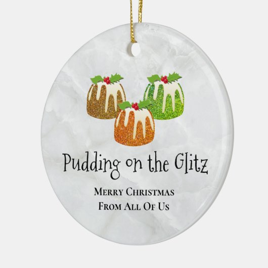 DE GLITZ-ONTWIKKELING | Kerstmis Keramisch Ornament (Links)