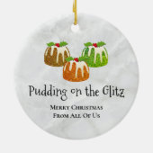 DE GLITZ-ONTWIKKELING | Kerstmis Keramisch Ornament (Achterkant)