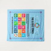 De Global Goals Mega Motivatie inspirerende gesche Wandkleed (Voorkant (horizontaal))