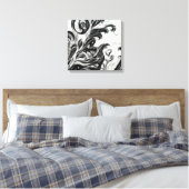 De gloed omkeert canvas afdruk (Insitu (Slaapkamer))