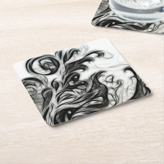 De gloed omkeert kartonnen onderzetters (Schuin)