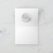 De Gloed van de Koffie van de goedemorgen Bedankkaart (Binnen)