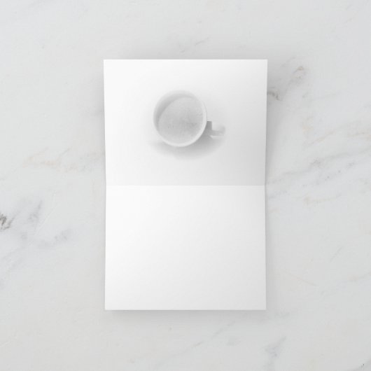 De Gloed van de Koffie van de goedemorgen Bedankkaart (Binnen)