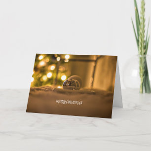 De gloed van de lichten op Kerstmis Feestdagen Kaart