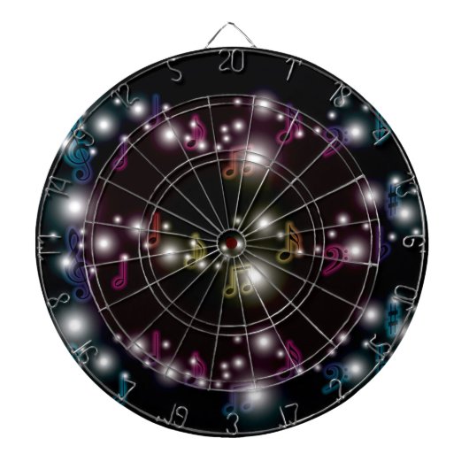De Gloed van de muziek Dartbord (Voorkant)
