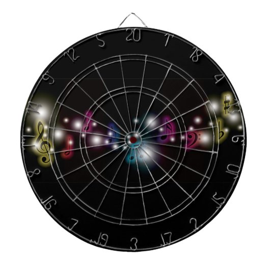 De Gloed van de muziek Dartbord (Voorkant)