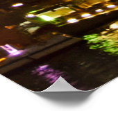 De gloed van de nacht in de Eiffeltoren - Parijs Poster (Hoek)