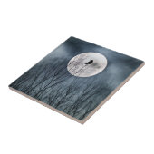 De gloed van een volle maan tegeltje (Zijkant)