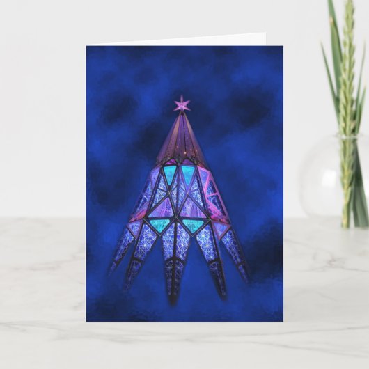 De Gloed van het Geluk van mei bij Kerstmis Feestdagen Kaart (Voorkant)