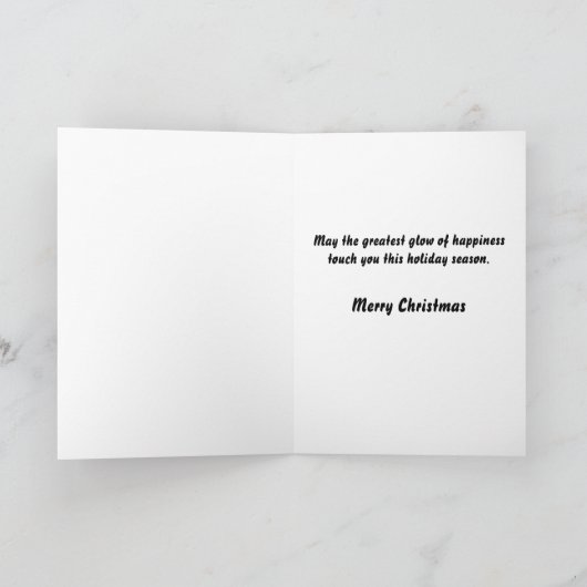 De Gloed van het Geluk van mei bij Kerstmis Feestdagen Kaart (Binnen)