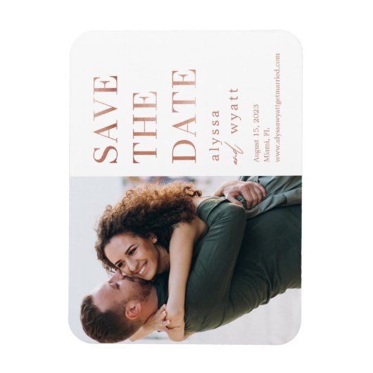 De gloed van het Lavish EDITABLE KLEUR sparen de M Magneet (Verticaal)