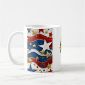 De gloed van het leven met vreugde koffiemok (Links)