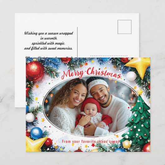 De gloed van het seizoen feestdagenkaart (Voorkant / Achterkant)