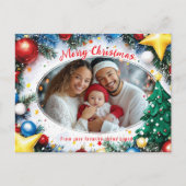 De gloed van het seizoen feestdagenkaart (Voorkant)