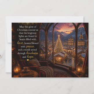 De Gloed van Kerstmis Kerstkaart