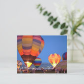 De gloedbriefkaart van de ballon briefkaart (Staand voorkant)