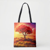 De gloeiende boom van de levenskunst tote bag (Voorkant)