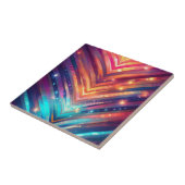 De gloeiende Chevron nummer twee Tegeltje (Zijkant)