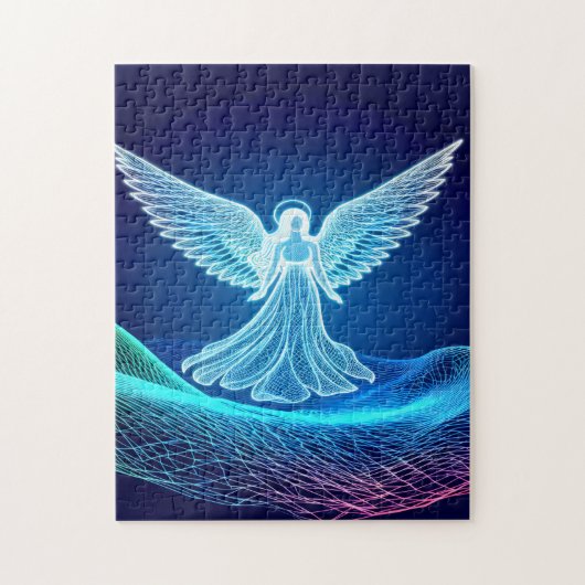 De gloeiende engel legpuzzel (Verticaal)