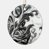 De gloeiende Floral keert Ornament om (Links)