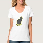 De gloeiende kat - t-shirt (Voorkant)