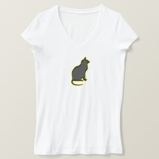 De gloeiende kat - t-shirt (Design voorkant)