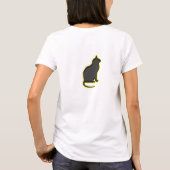 De gloeiende kat - t-shirt (Achterkant)