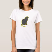 De gloeiende kat - t-shirt (Voorkant)