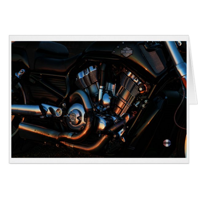 De gloeiende motorkaart (Voorkant Horizontaal)