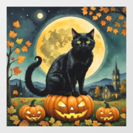 De gloeiende ogen van Halloween Raamsticker