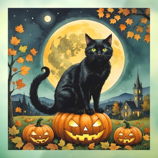 De gloeiende ogen van Halloween Raamsticker (Vel 3)