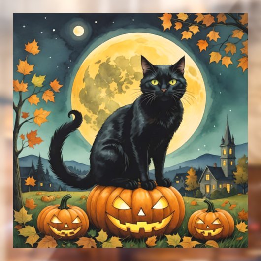 De gloeiende ogen van Halloween Raamsticker (Vel 2)