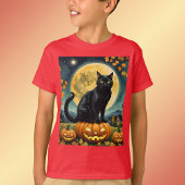 De gloeiende ogen van het T-Shirt van Halloween Ki