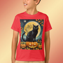 De gloeiende ogen van het T-Shirt van Halloween Ki