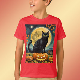 De gloeiende ogen van het T-Shirt van Halloween Ki