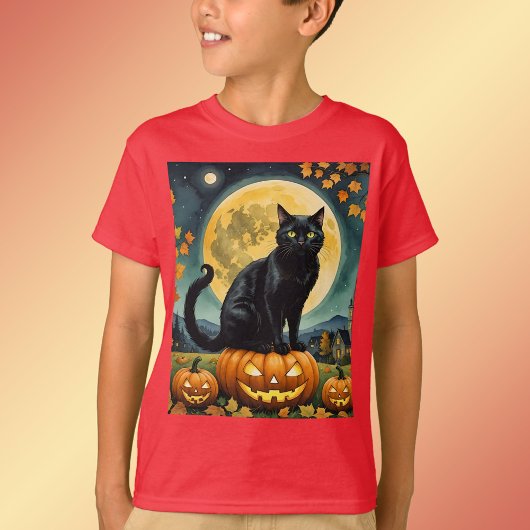 De gloeiende ogen van het T-Shirt van Halloween Ki