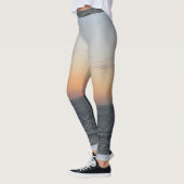 De gloeiende Oranje Leggings van de Zonsondergang (Links)