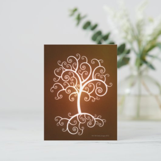 De gloeistructuur briefkaart (Staand voorkant)