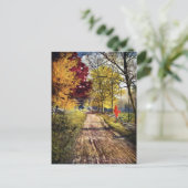 De glorie van de herfstbomen briefkaart (Staand voorkant)