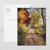 De glorie van de herfstbomen briefkaart (Voorkant / Achterkant)