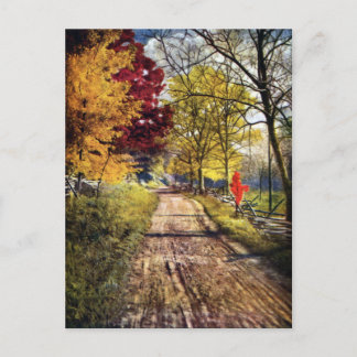 De glorie van de herfstbomen briefkaart