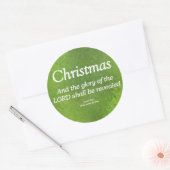 De glorie van God zal Isaiah 40-5 worden onthuld Ronde Sticker (Envelop)