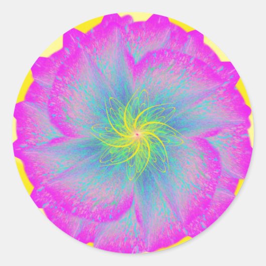 De glorie van het universum per parel ronde sticker (Voorkant)