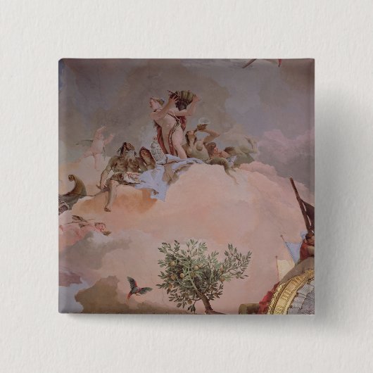 De glorie van Spanje IV Vierkante Button 5,1 Cm (Voorkant)