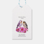 De glorieuze bloem van september - Aster Cadeaulabel (Voorkant)