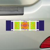 De glorieuze geometrie van de Heer: speels en crea Bumpersticker (Op auto)