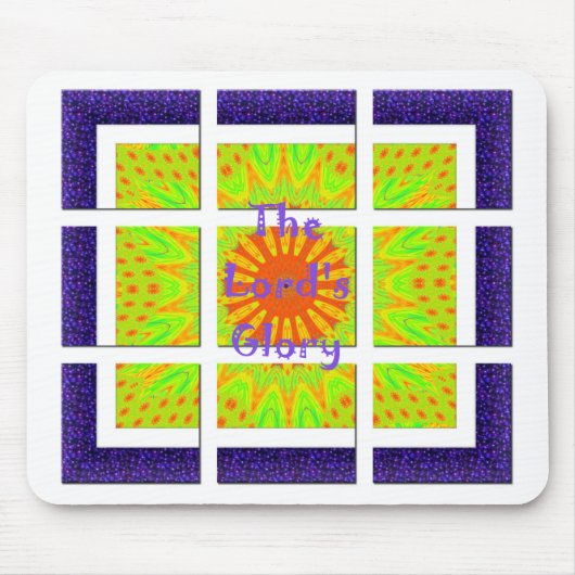 De glorieuze geometrie van de Heer: speels en crea Muismat (Voorkant)