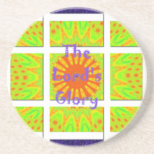 De glorieuze geometrie van de Heer: speels en crea Zandsteen Onderzetter