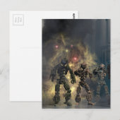 de glorieuze zeven robots b briefkaart (Voorkant / Achterkant)