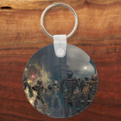 de glorieuze zeven robots b sleutelhanger (Voorkant)